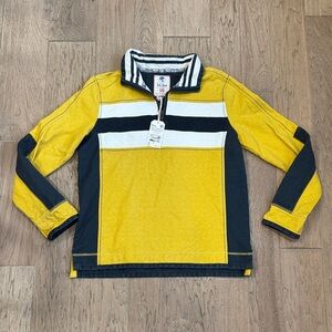 NWT Fat Face Airlie Quarter Zip Rugby Shirt Size Medium